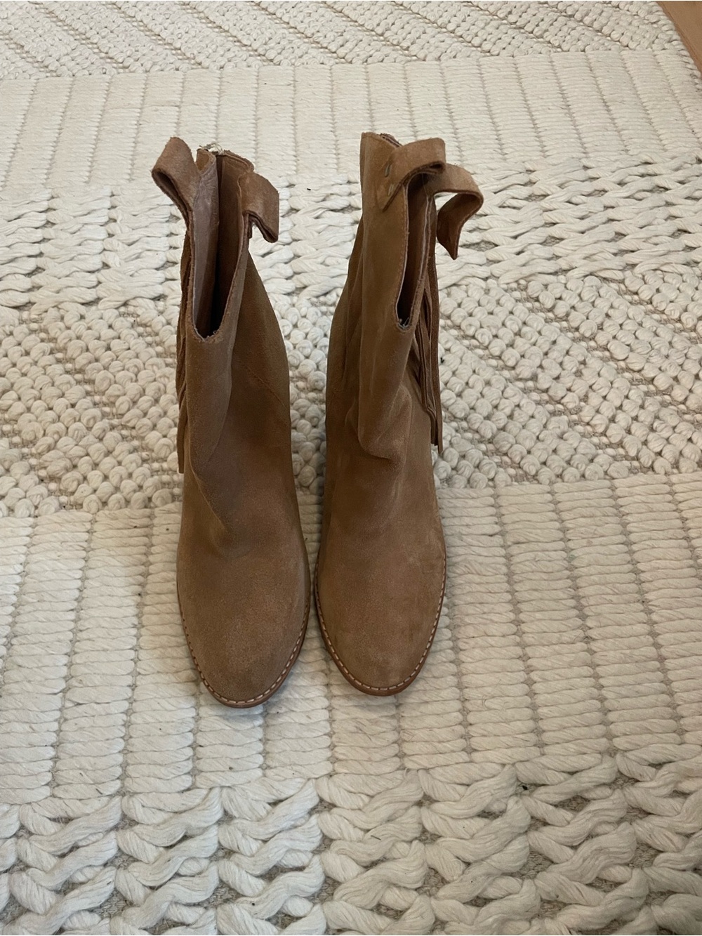 Australia Luxe Collective Tan Suede Ankle Booties